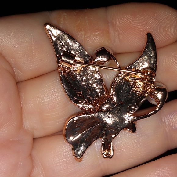 Colorful Wasp with White Pearls Brooch - Picture 3 of 4